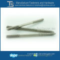 Stainless steel AISI304 double threaded wood screw